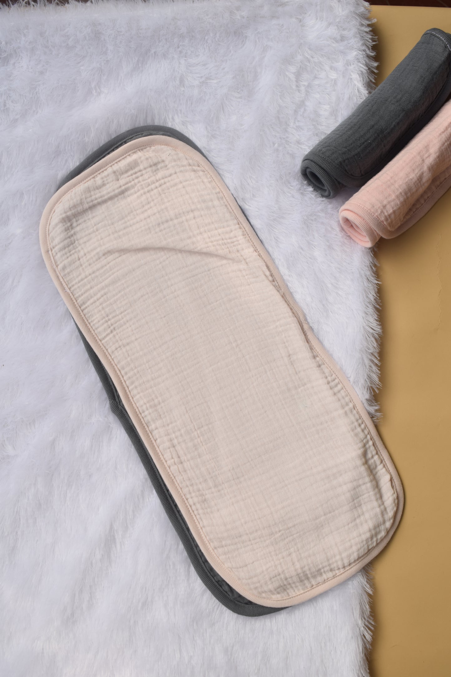 Crinkled Muslin Burp Cloth