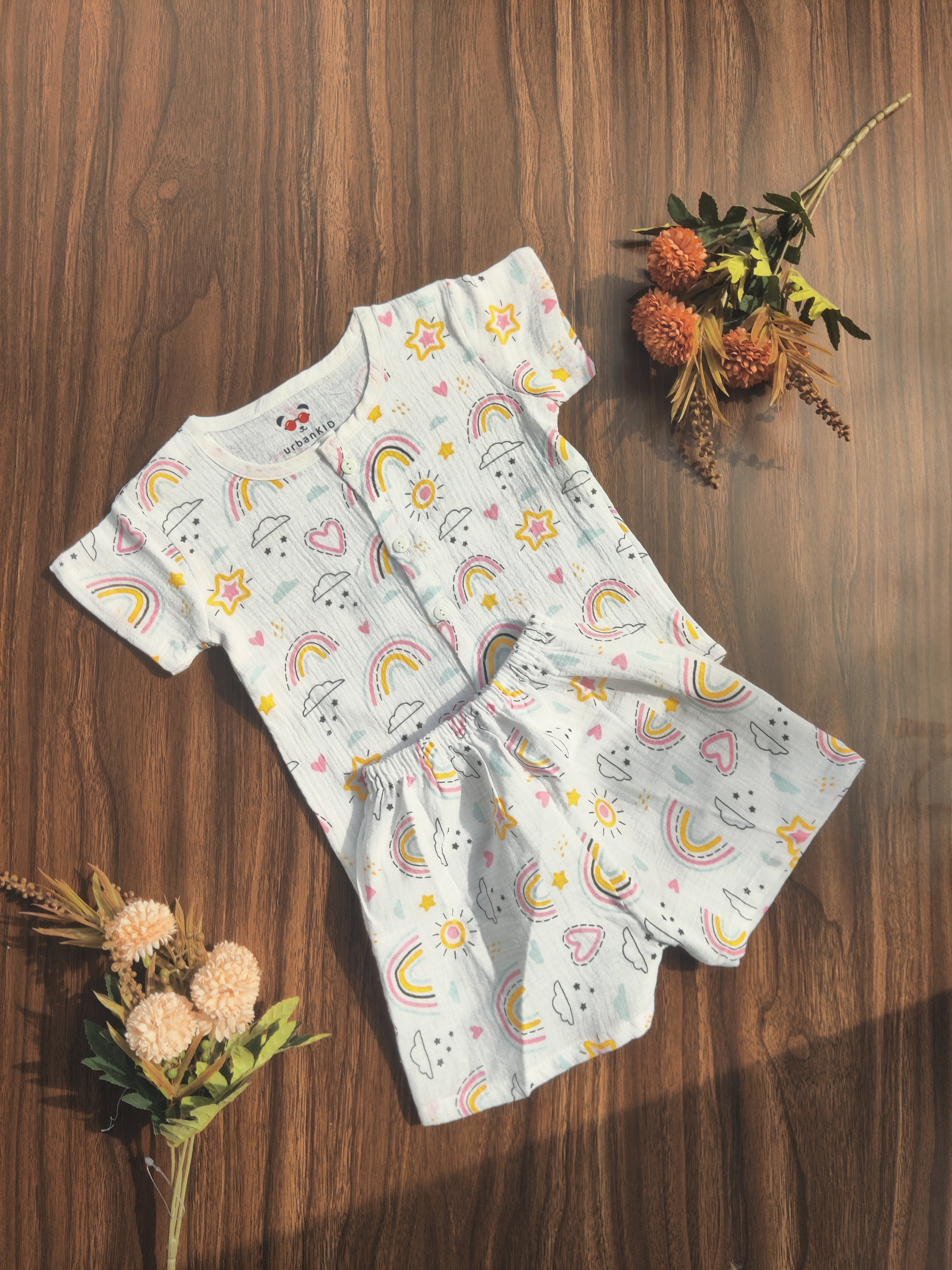 Crinkled Muslin Co-Ord ( 9 M - 18 months)
