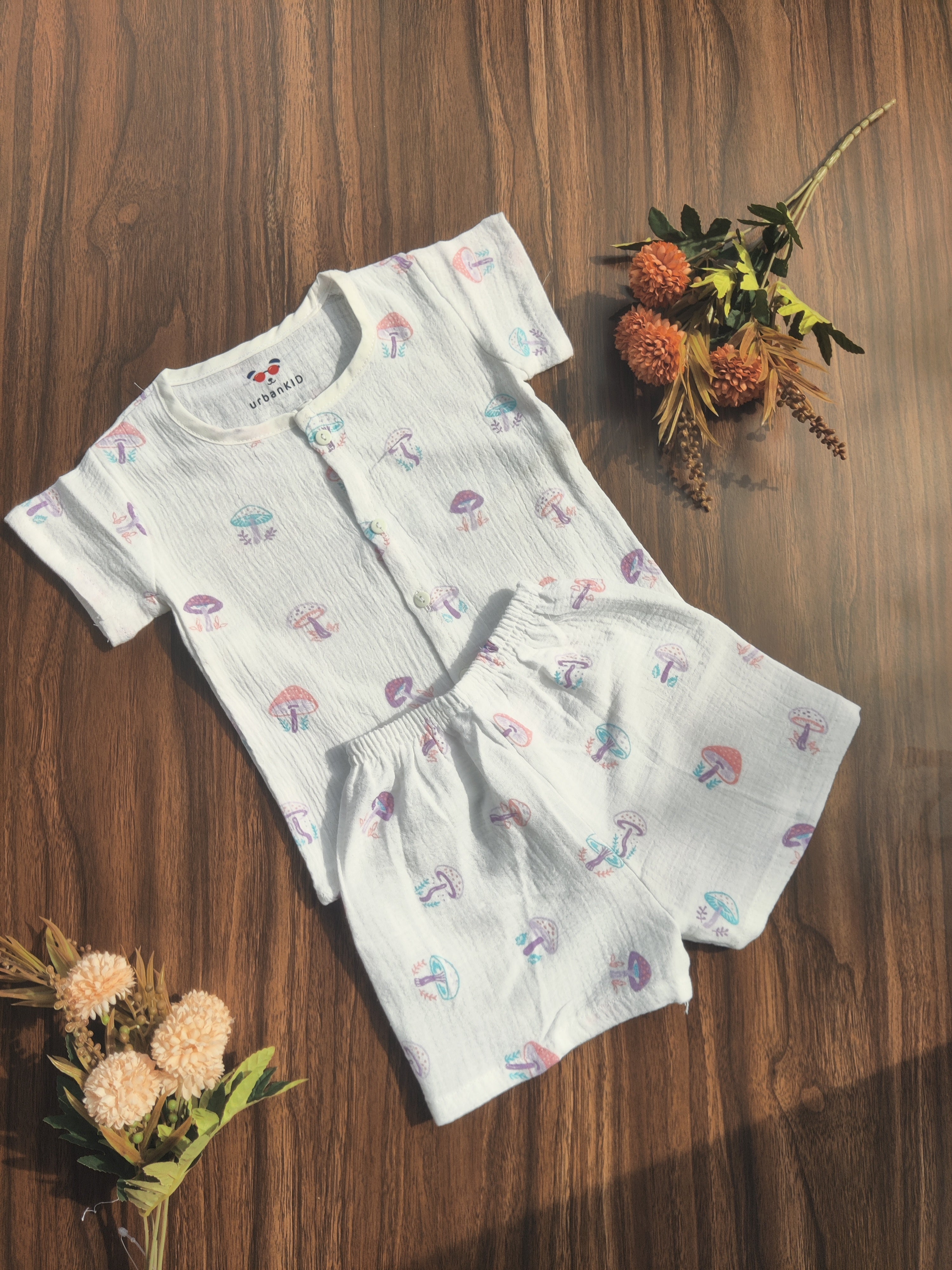 Crinkled Muslin Co-Ord ( 9 M - 18 months)