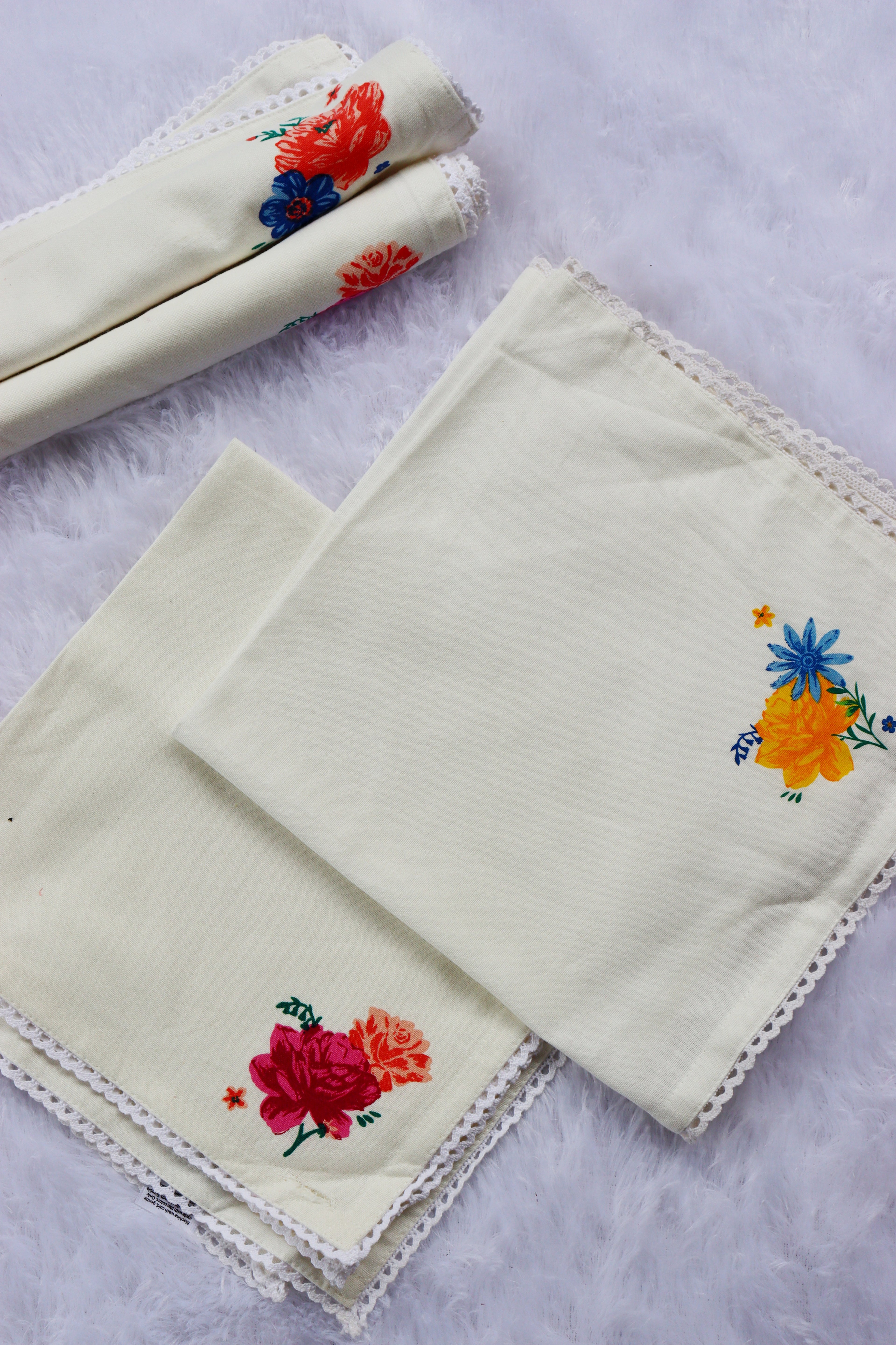 Premium Cotton Towels 50 x 50 cms ( Pack of Two )
