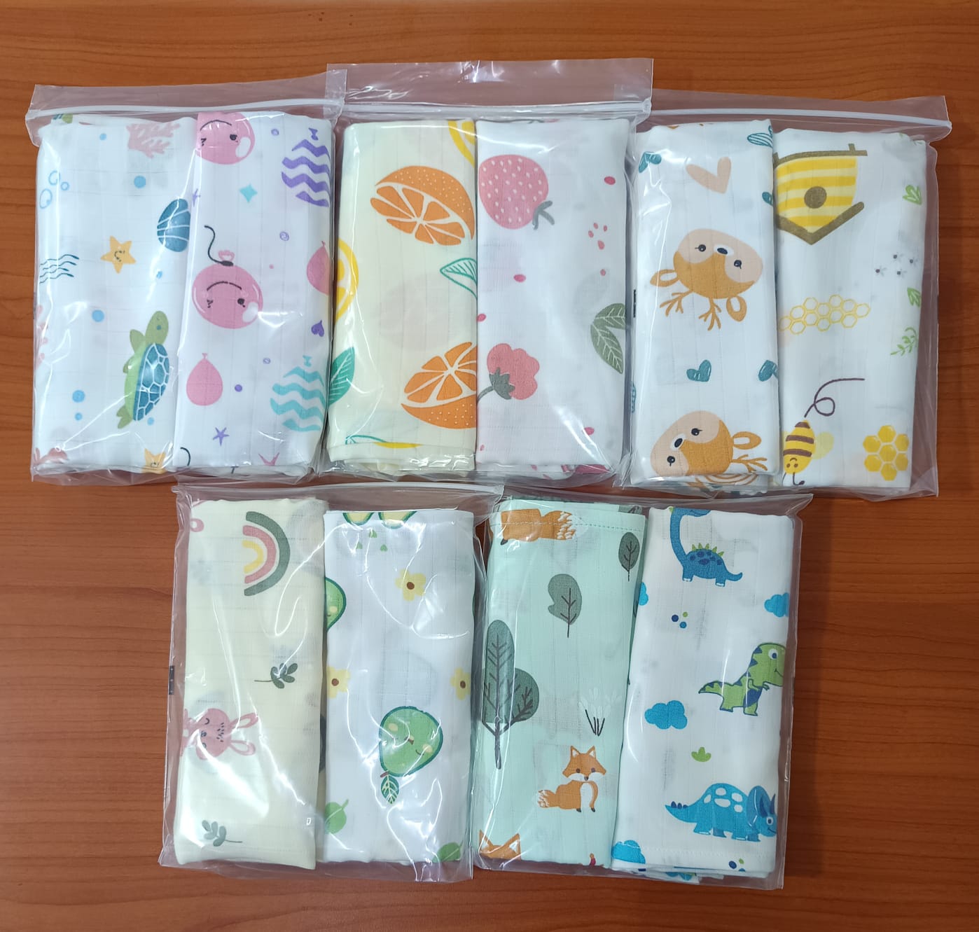 Muslin Cotton Towels 70 x 70 cms - Pack of Two