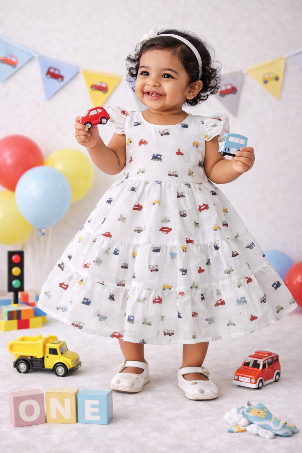 Muslin Frilled Back Knot Frocks