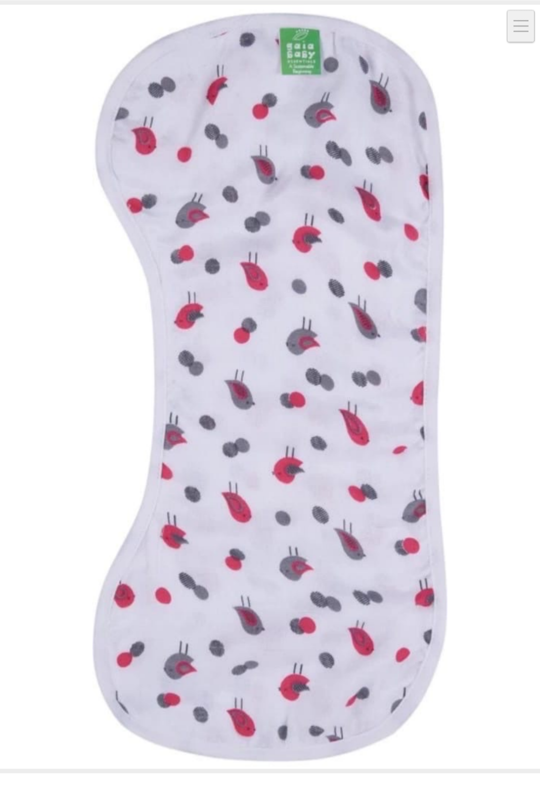 Bamboo Muslin Burp Cloth - Pack of two