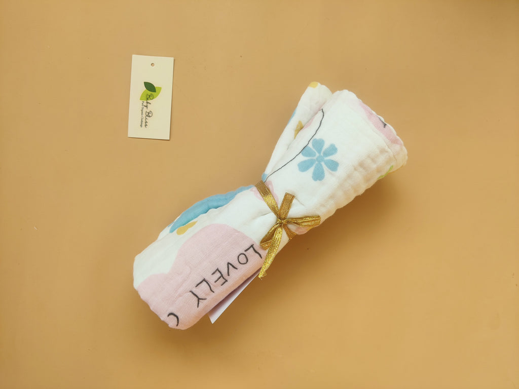 Crinkled Muslin Bath Towels