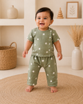 Color Muslin Half Sleeve + Pant