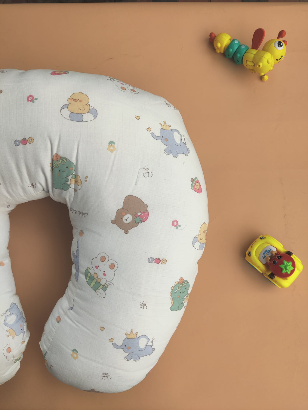 Muslin Feeding Pillow with Removable Washable Cover