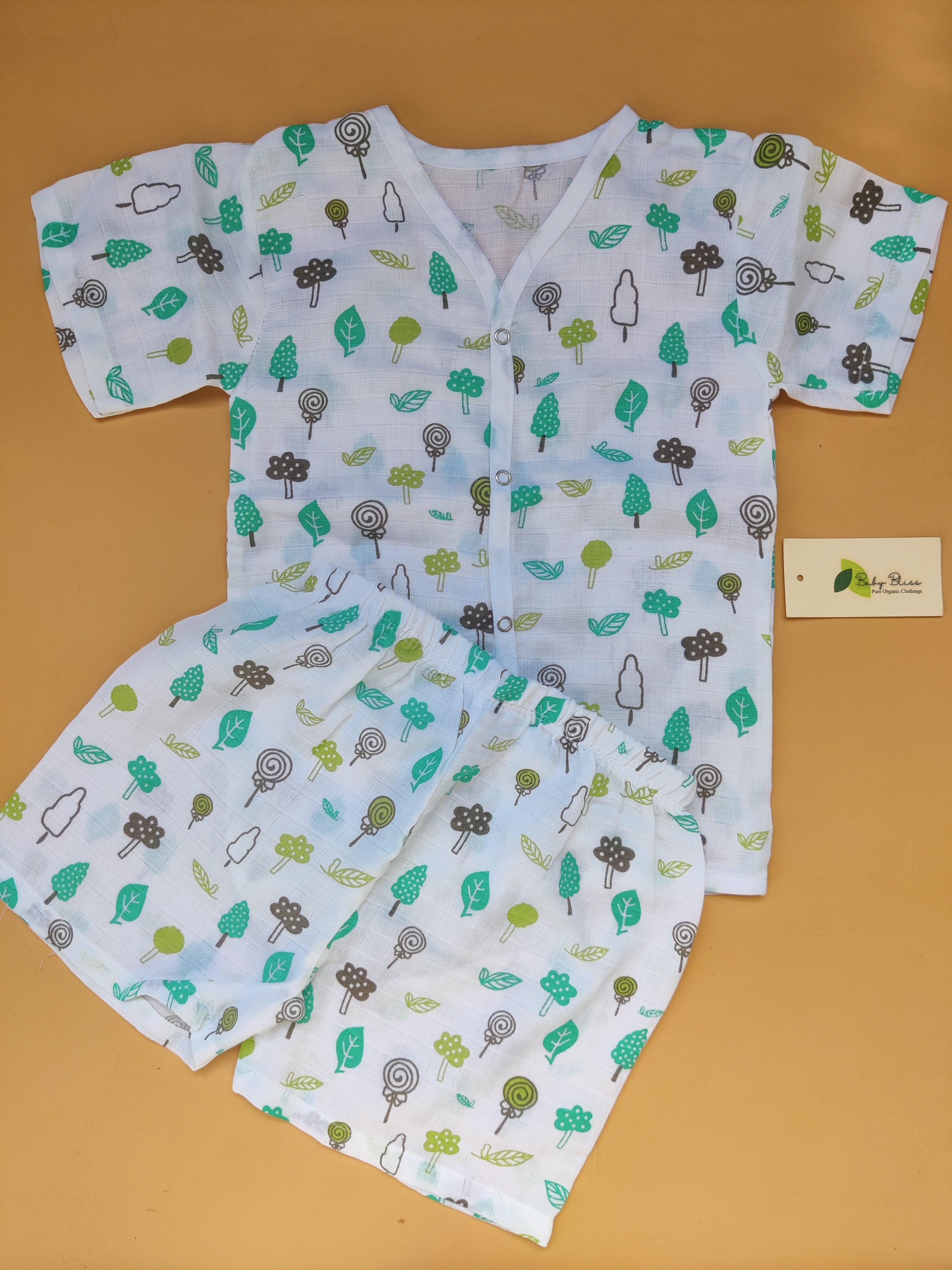 Muslin Half Sleeve Co-Ord (0-2 Yrs)