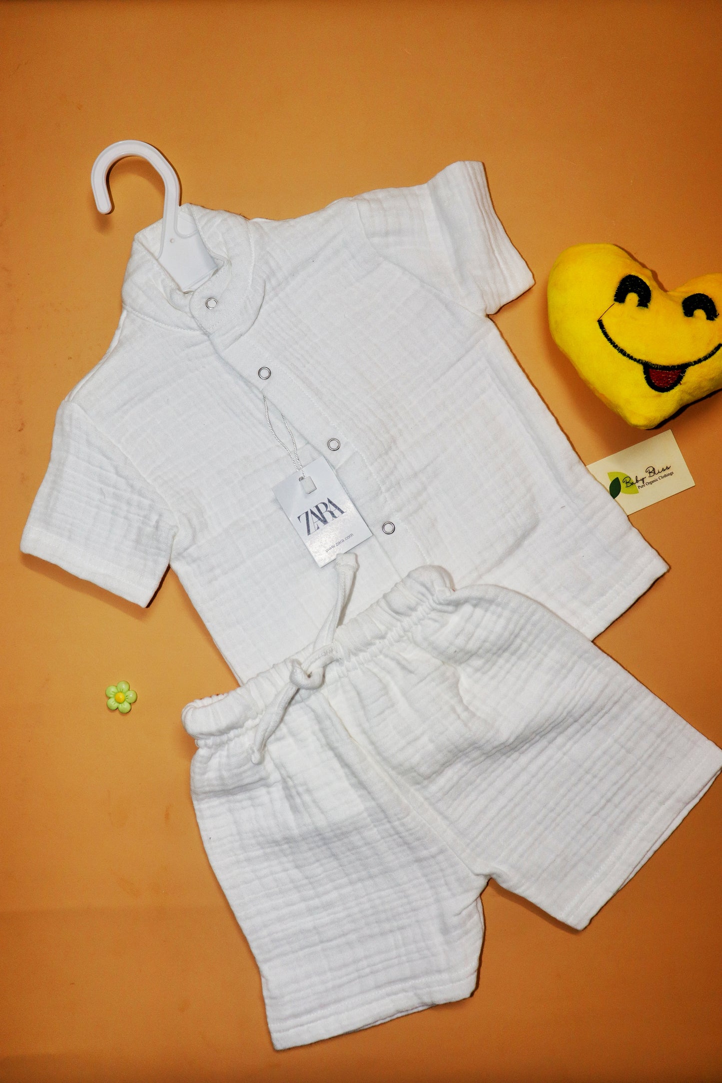 Muslin Chinese Collar Co-Ord Set for Babies (Up to 3 Years)