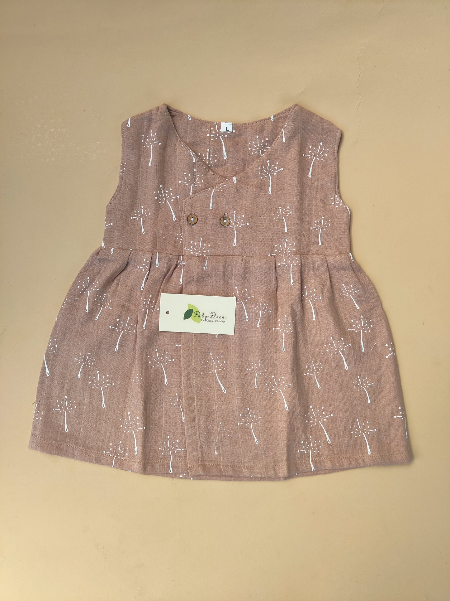Muslin Sleeveless Cross Over Frocks
