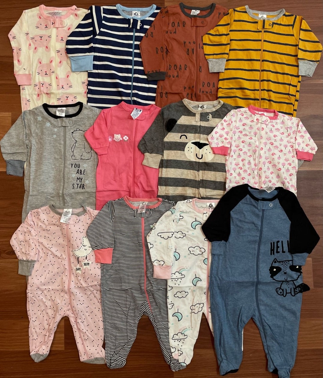 Cotton Rompers - Pack of 3
