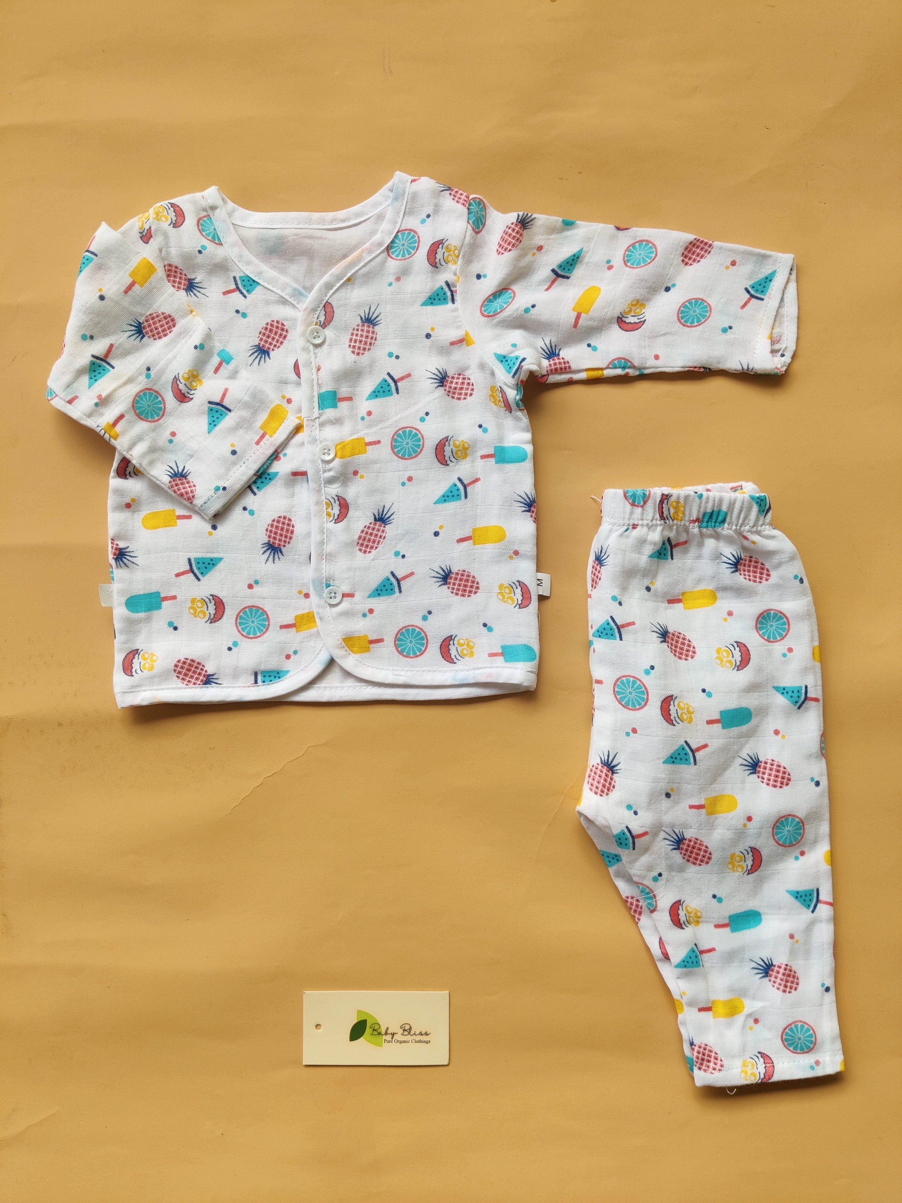 Muslin Sleepsuit with Lining