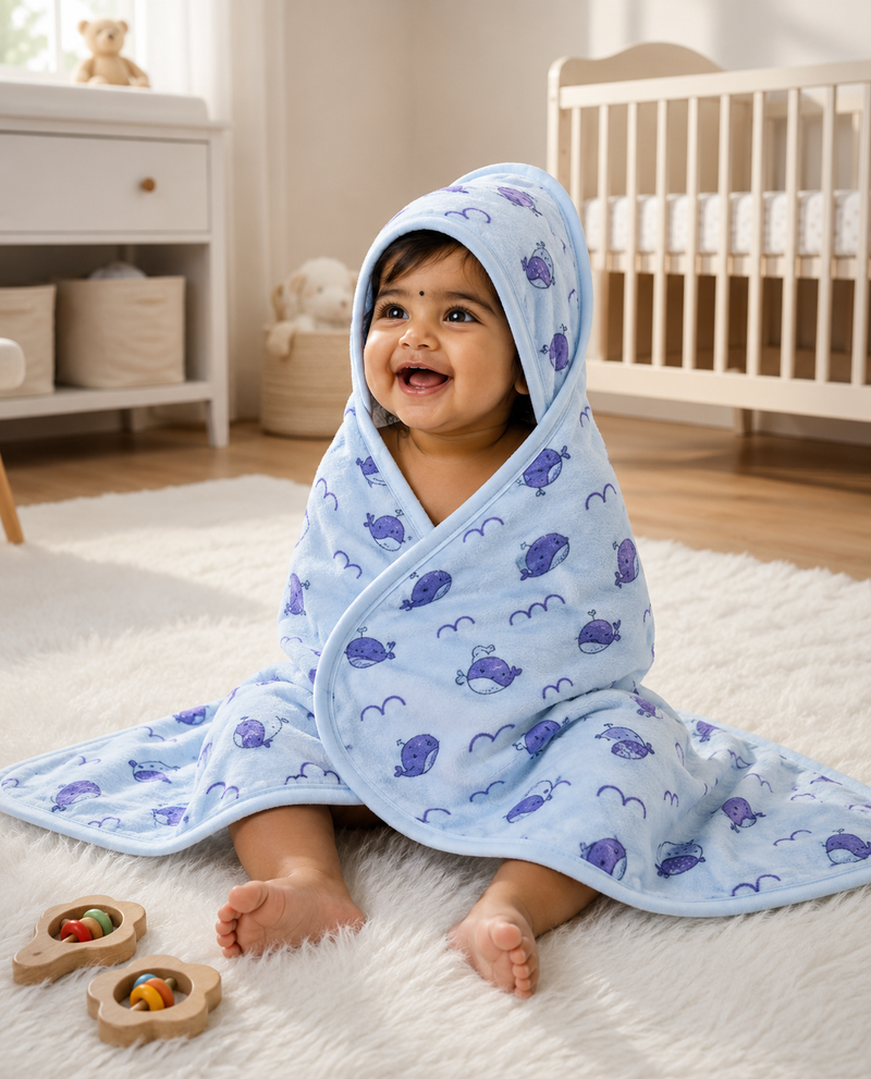 Premium Muslin Double Layered Hooded Towel