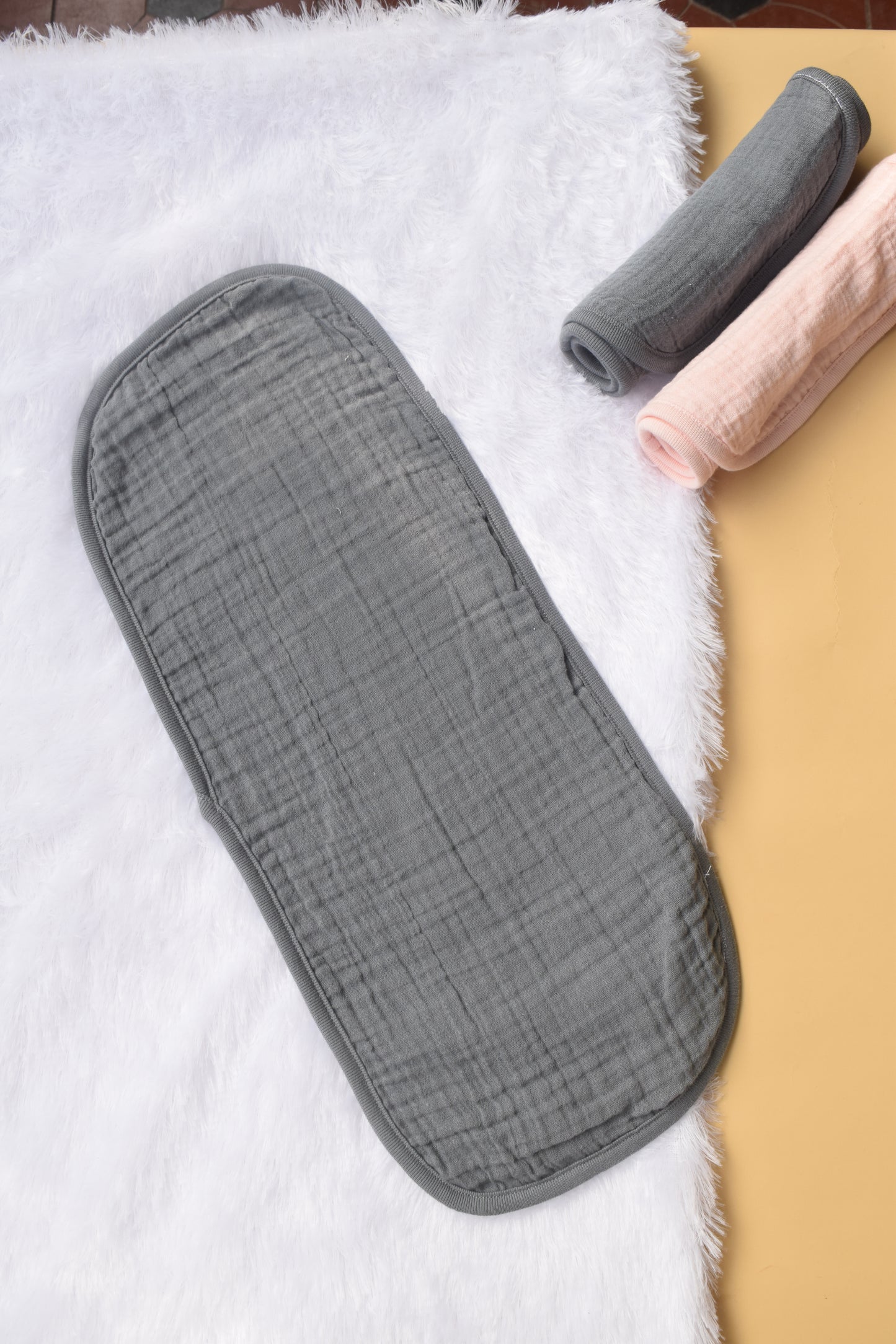 Crinkled Muslin Burp Cloth