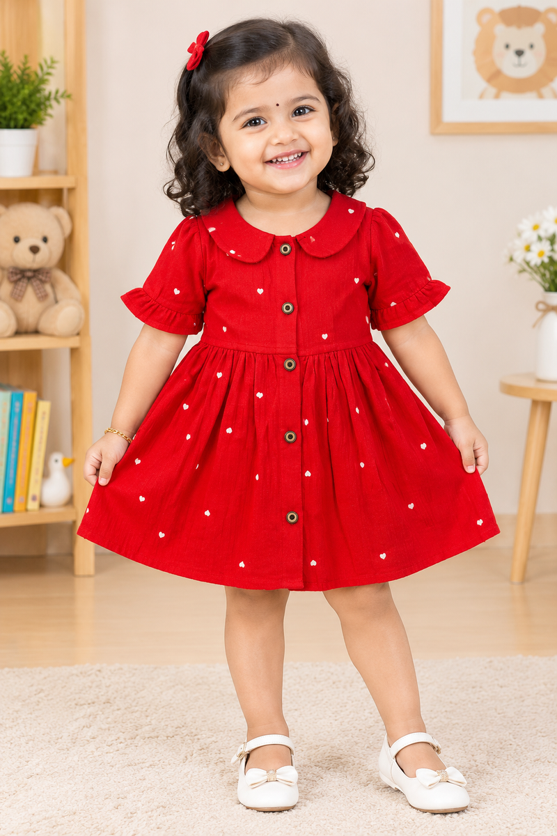 Muslin Frock with Peter Pan collar