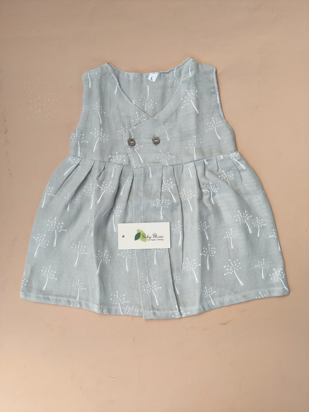 Muslin Sleeveless Cross Over Frocks