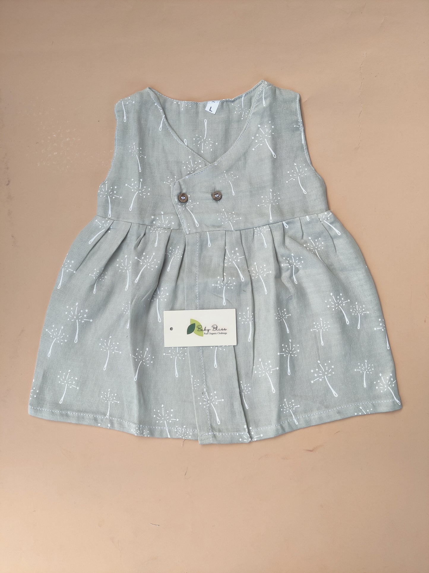 Muslin Sleeveless Cross Over Frocks