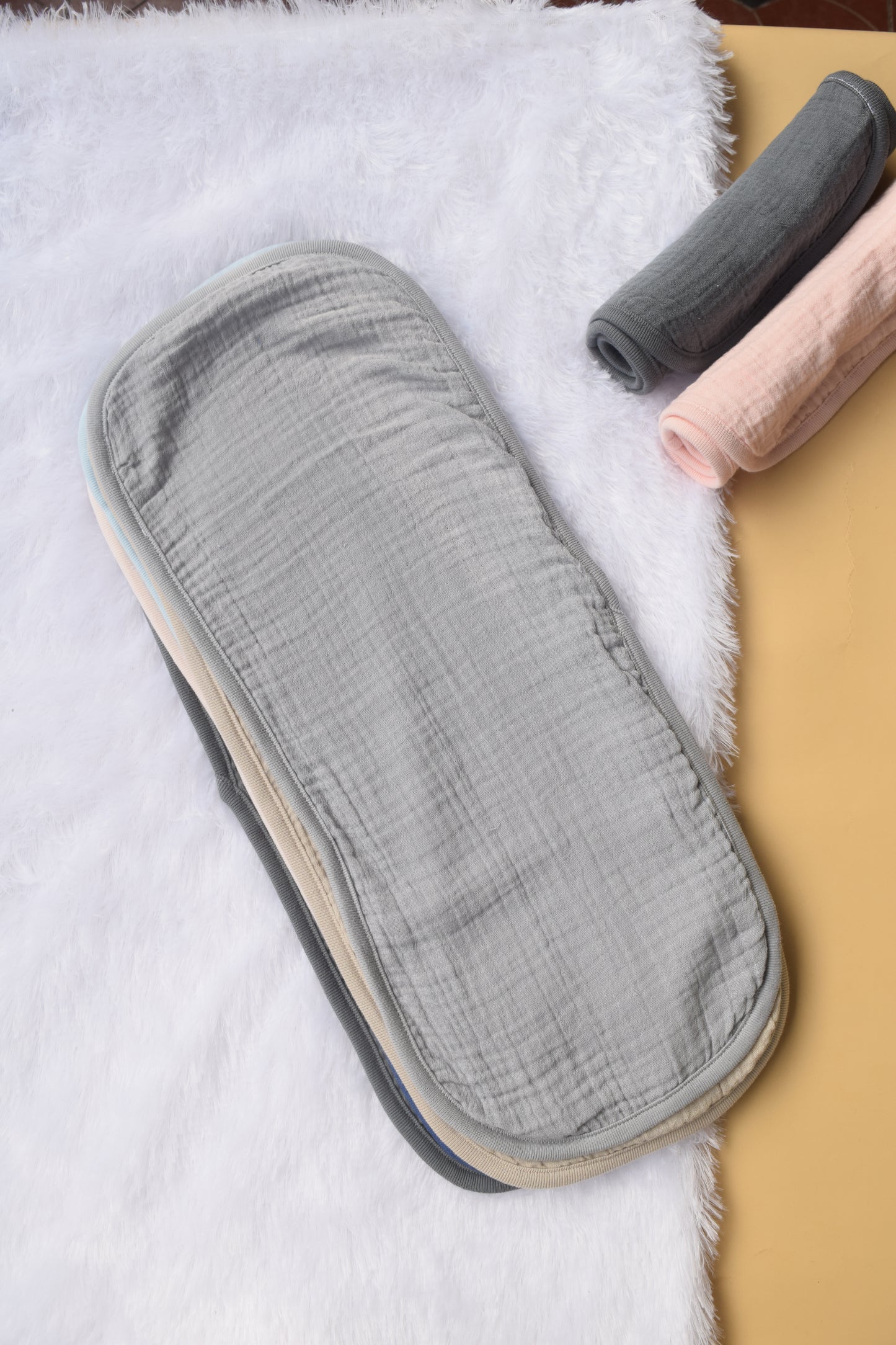 Crinkled Muslin Burp Cloth