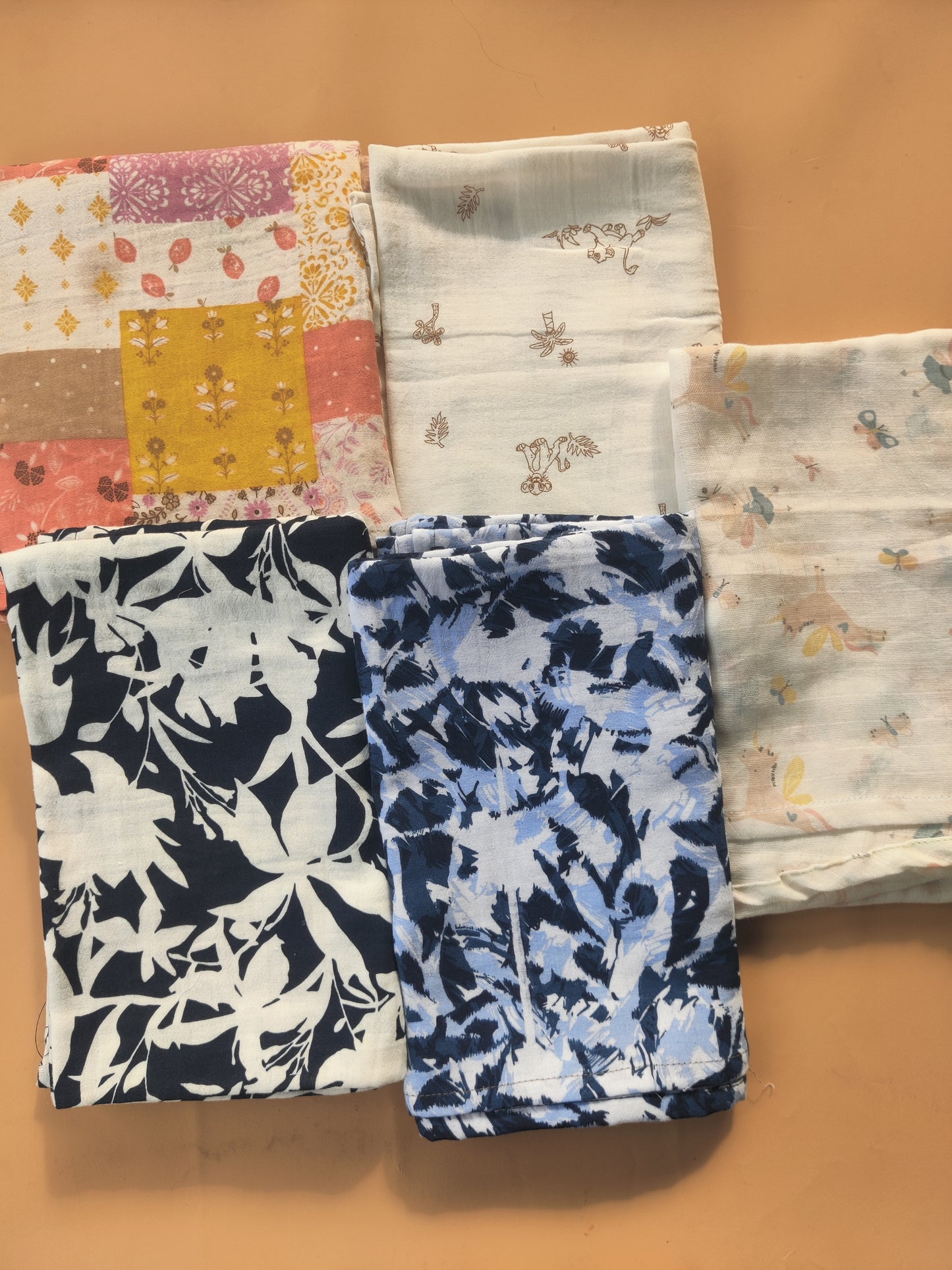 Muslin Cotton Towels - Pack of 3