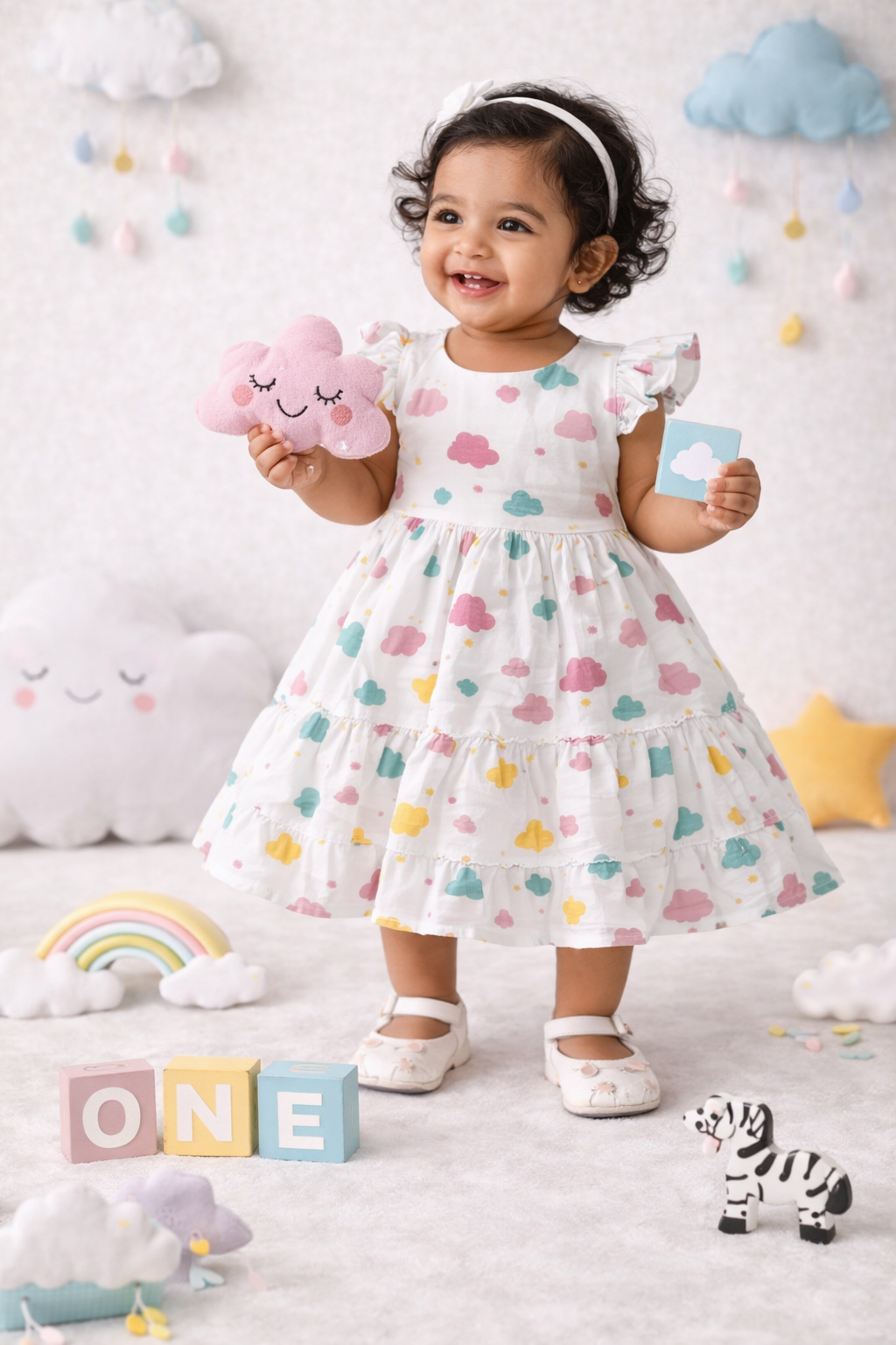 Muslin Frilled Back Knot Frocks