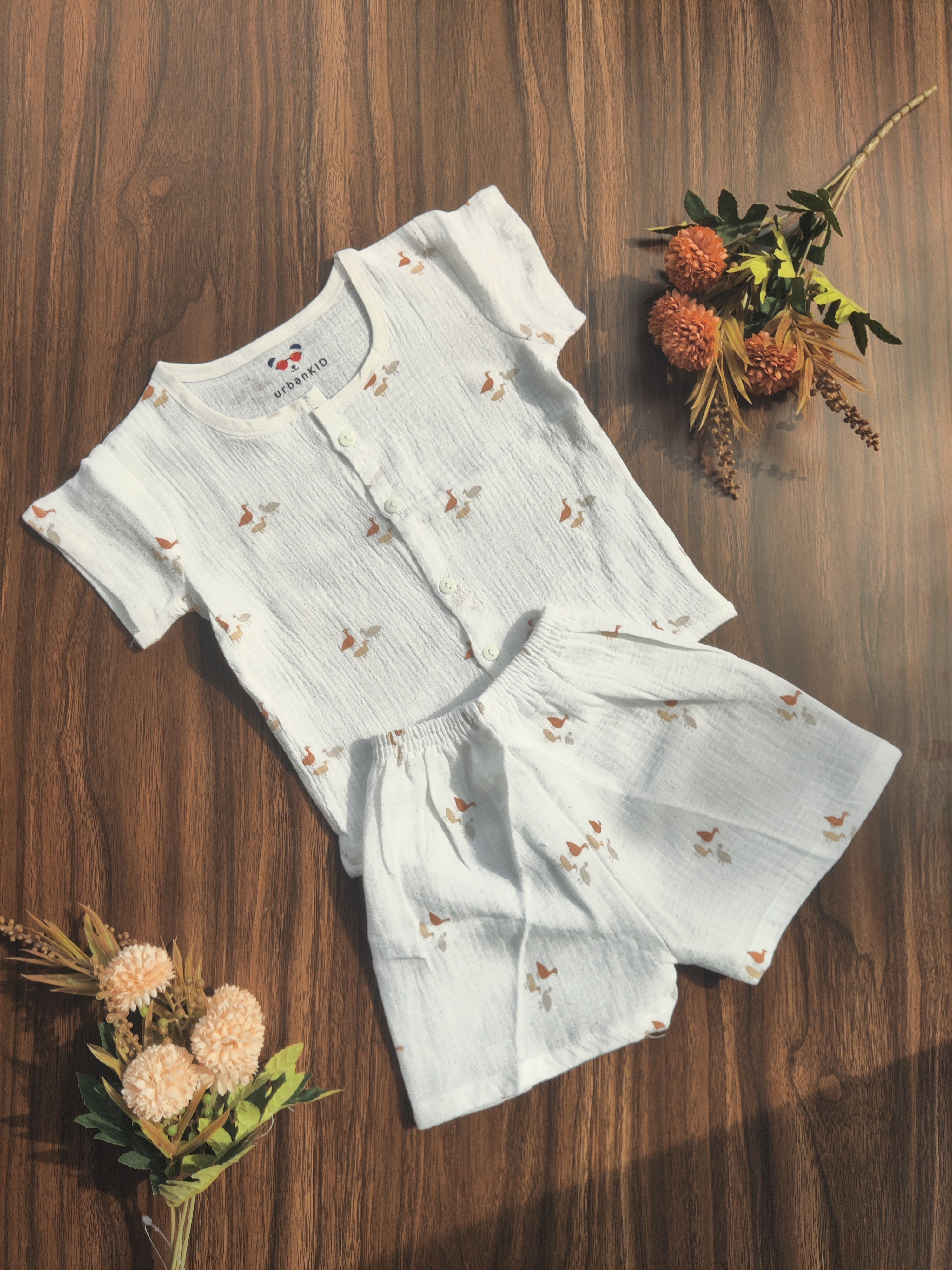 Crinkled Muslin Co-Ord ( 9 M - 18 months)