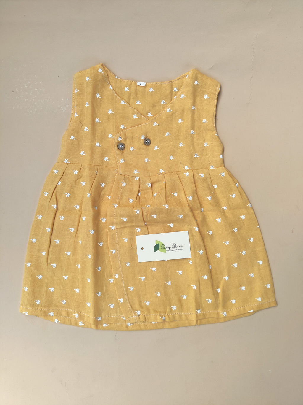 Muslin Sleeveless Cross Over Frocks