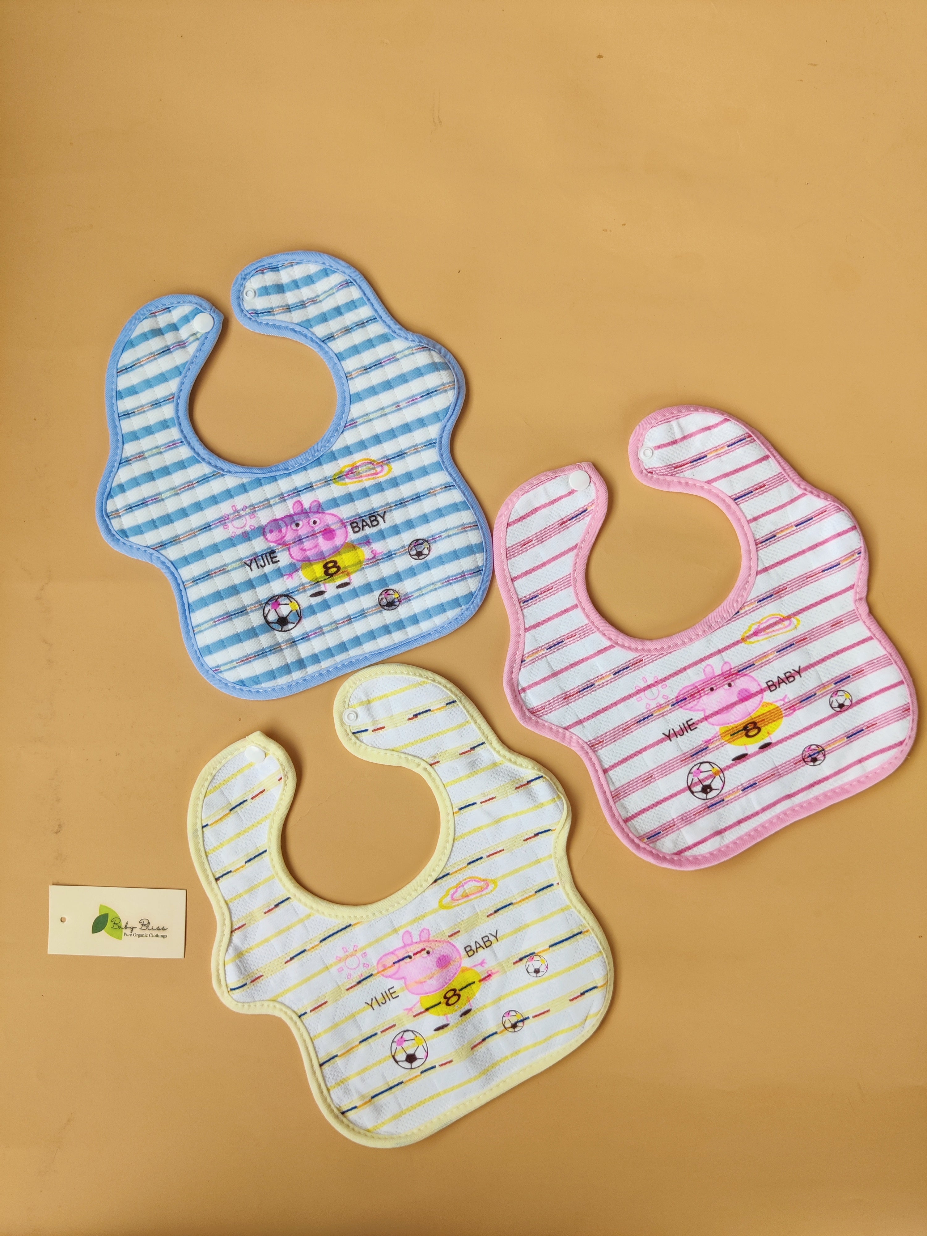 Muslin 4-Layered Bibs