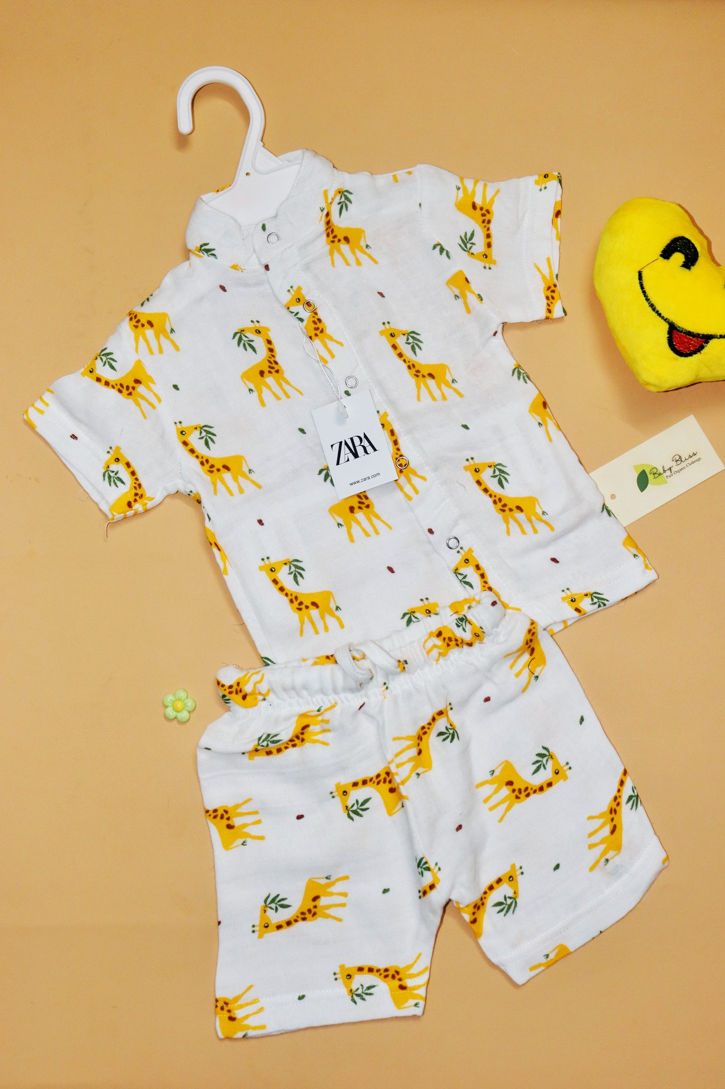 Muslin Chinese Collar Co-Ord Set for Babies (Up to 3 Years)