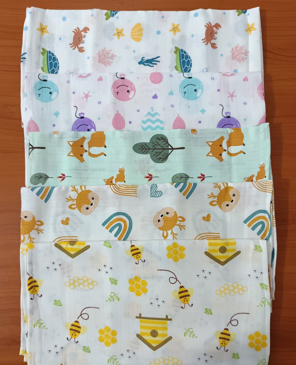 Muslin Cotton Towels 70 x 70 cms - Pack of Two