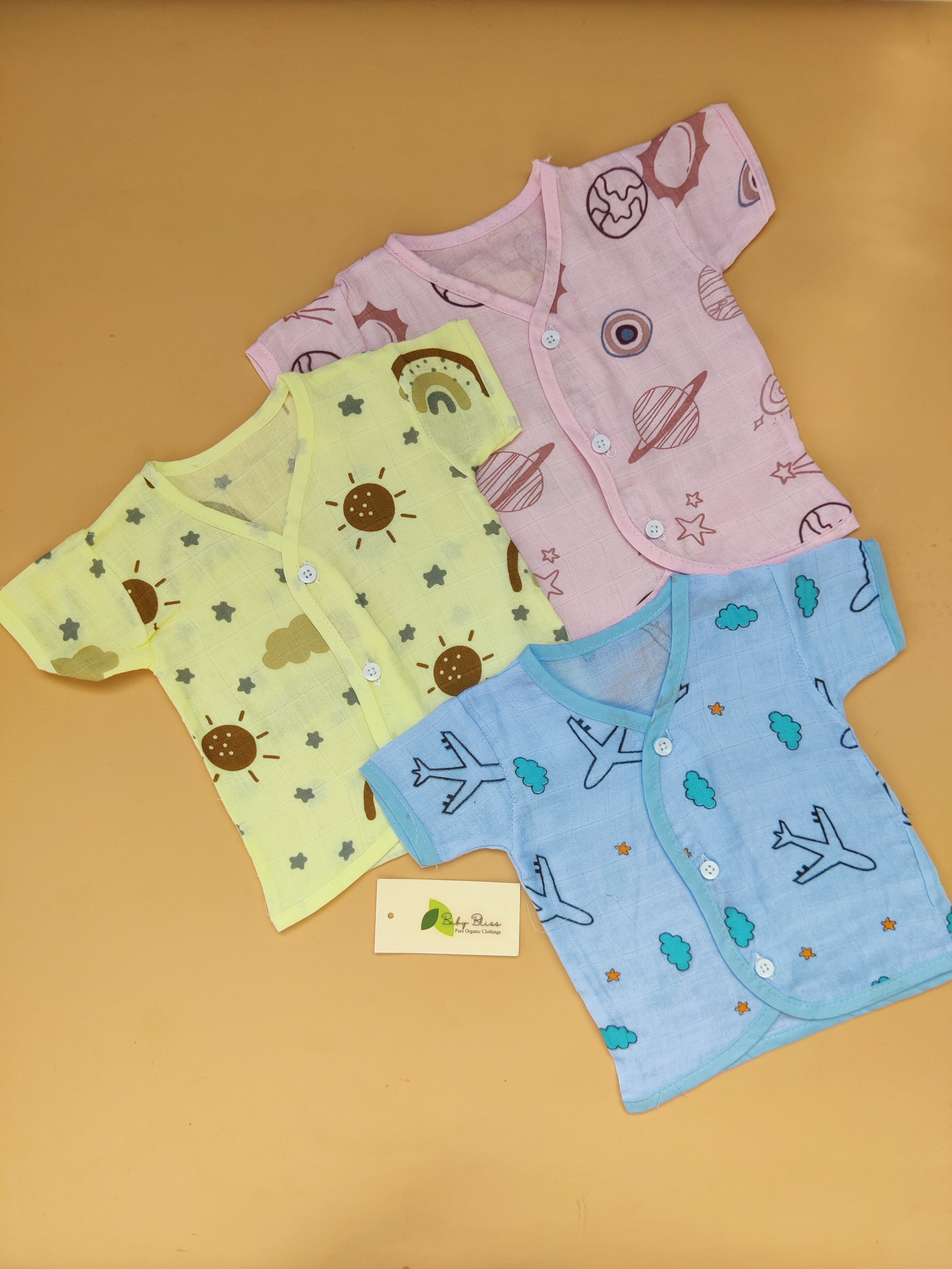 Muslin Half Sleeve Jabla - Color