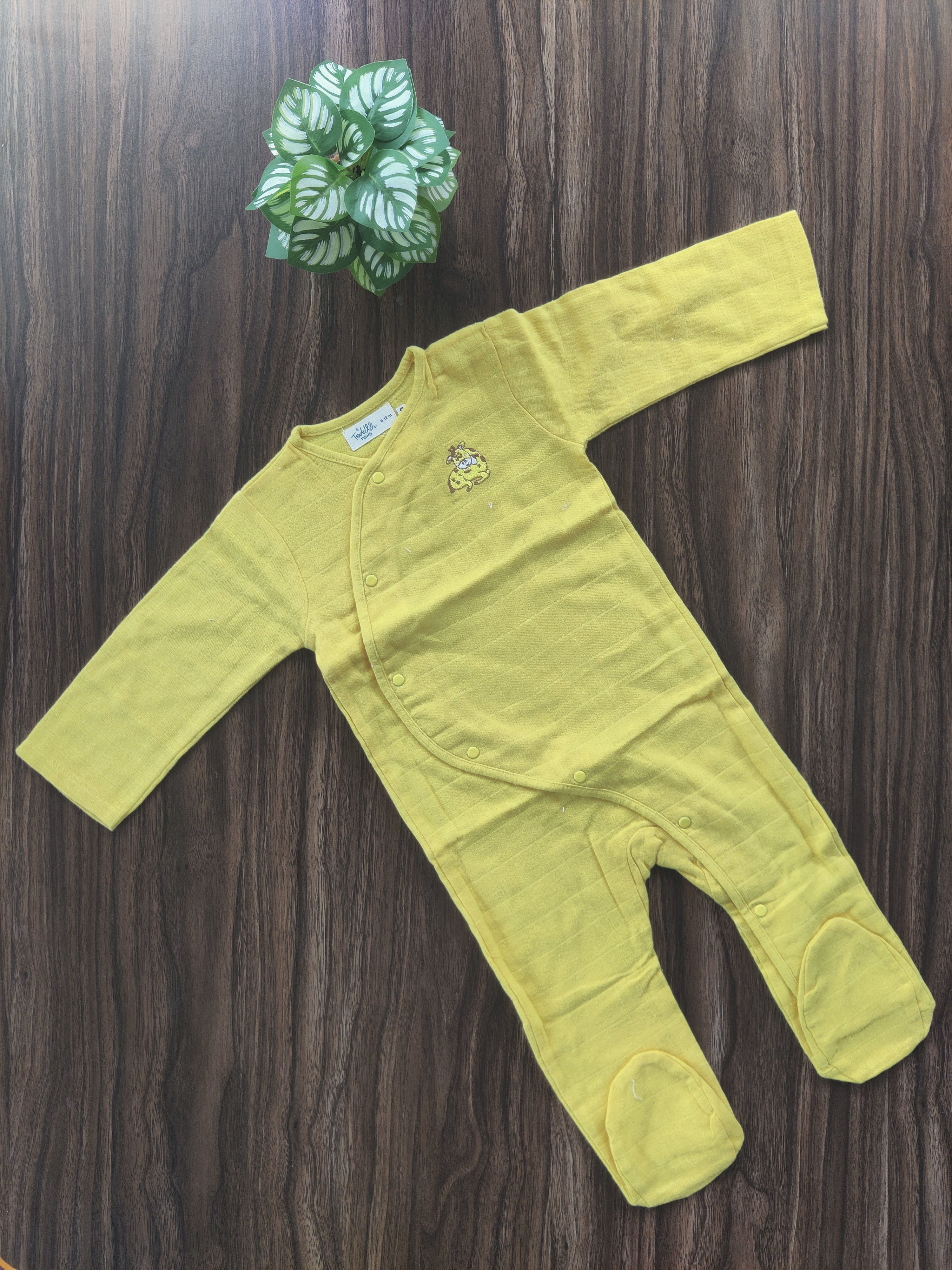 Muslin Cotton Sleepsuits - Rompers ( 6-9 Months)
