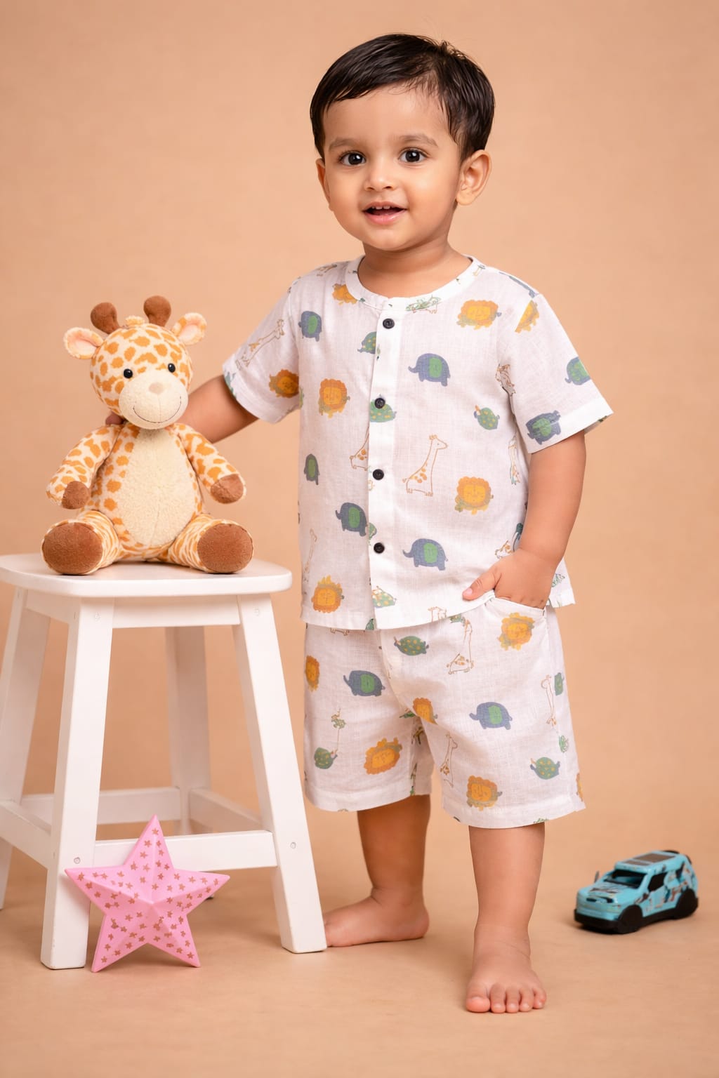 Muslin Half Sleeve Co-Ord (0-2 Yrs)