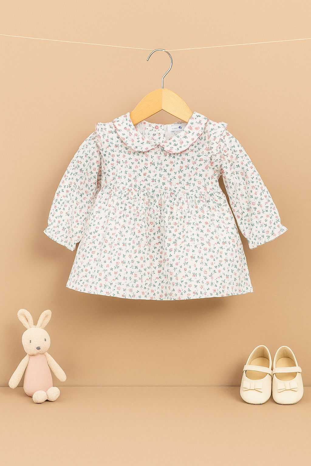 Muslin Frock with Peter Pan collar