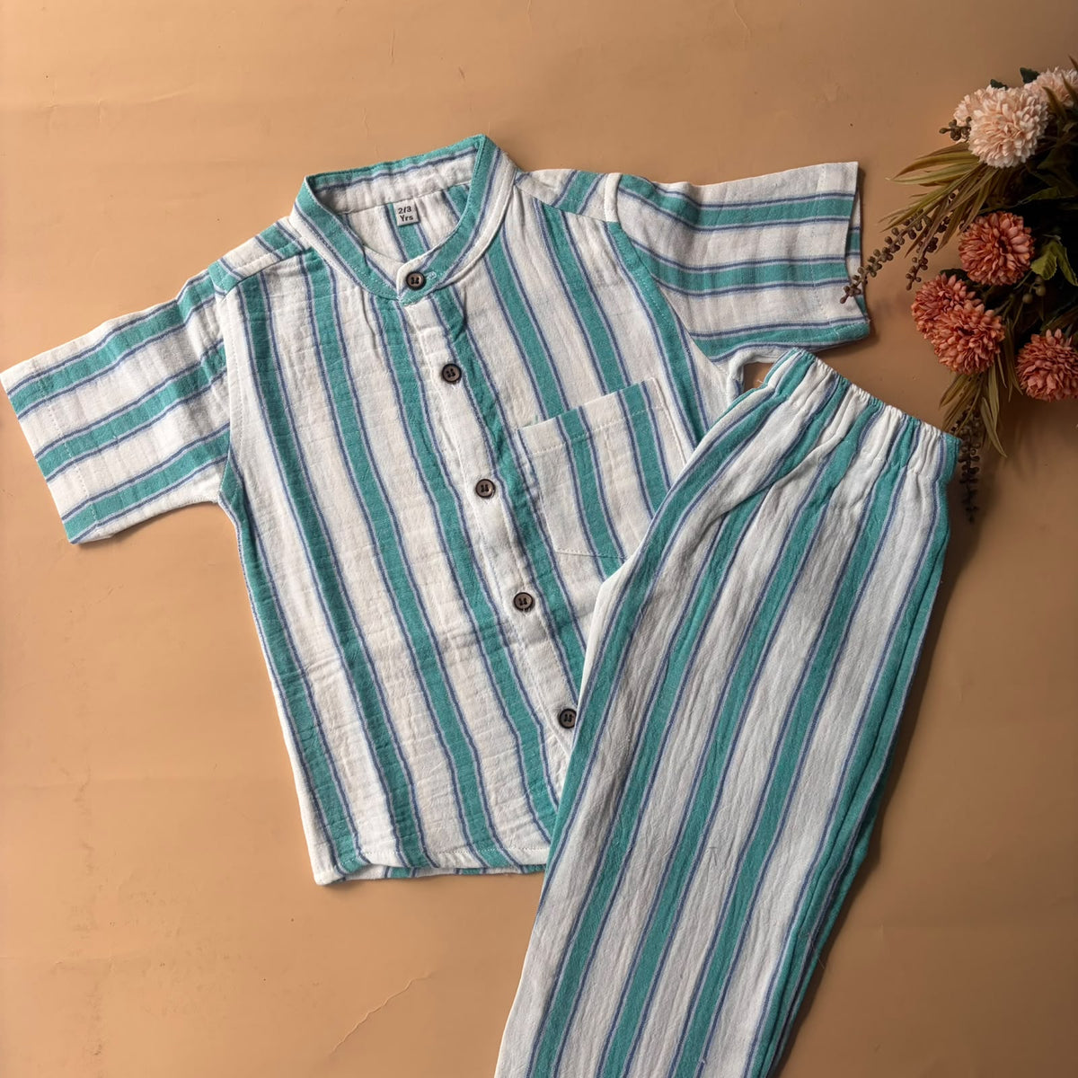 Branded Muslin Half Sleeve + Pant (2-6 Years)