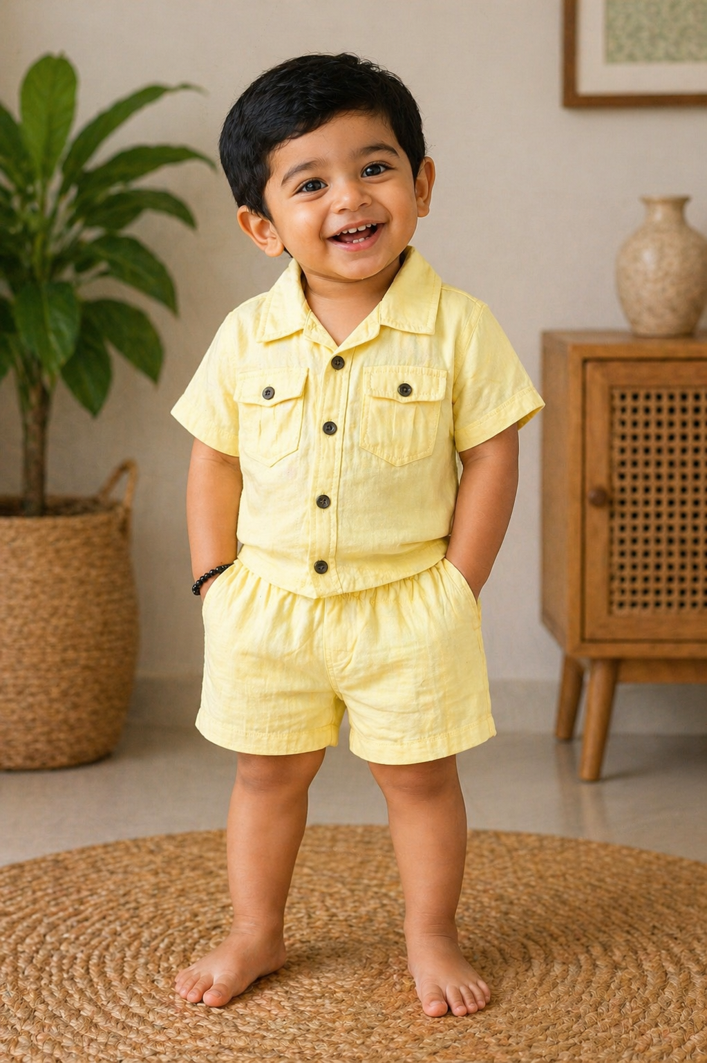 Solid color Muslin Co-Ord
