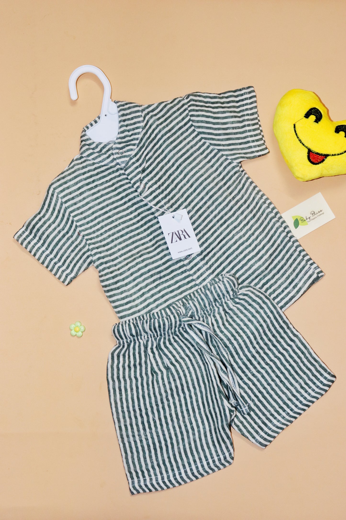 Muslin Chinese Collar Co-Ord Set for Babies (Up to 3 Years)