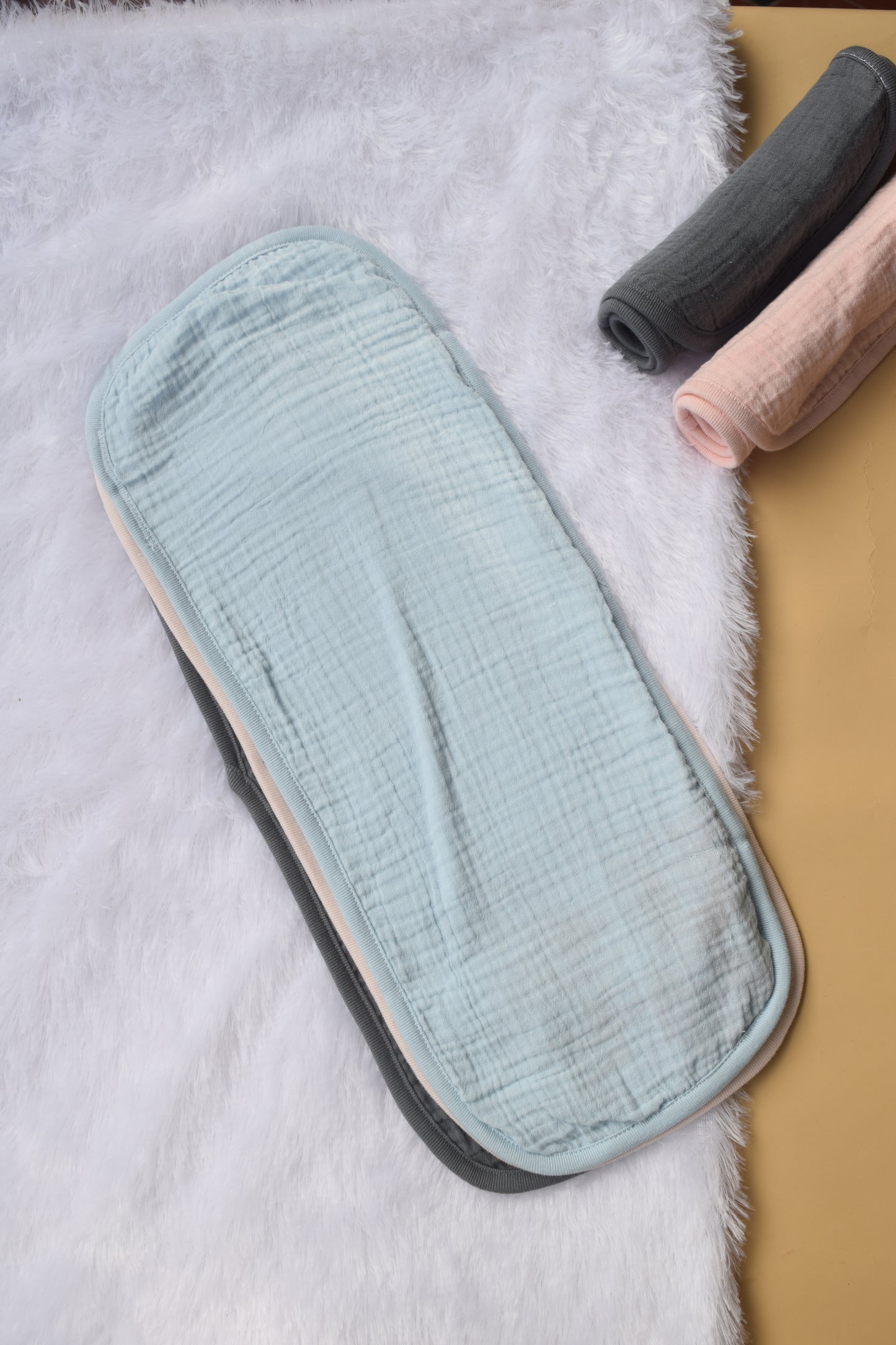 Crinkled Muslin Burp Cloth