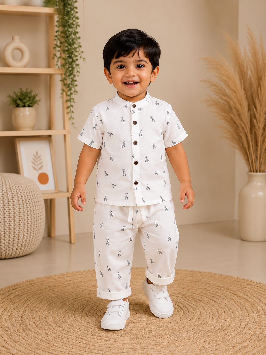 Branded Muslin Half Sleeve + Pant