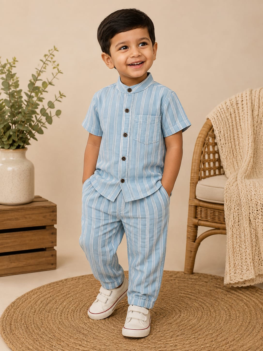 Branded Muslin Half Sleeve + Pant
