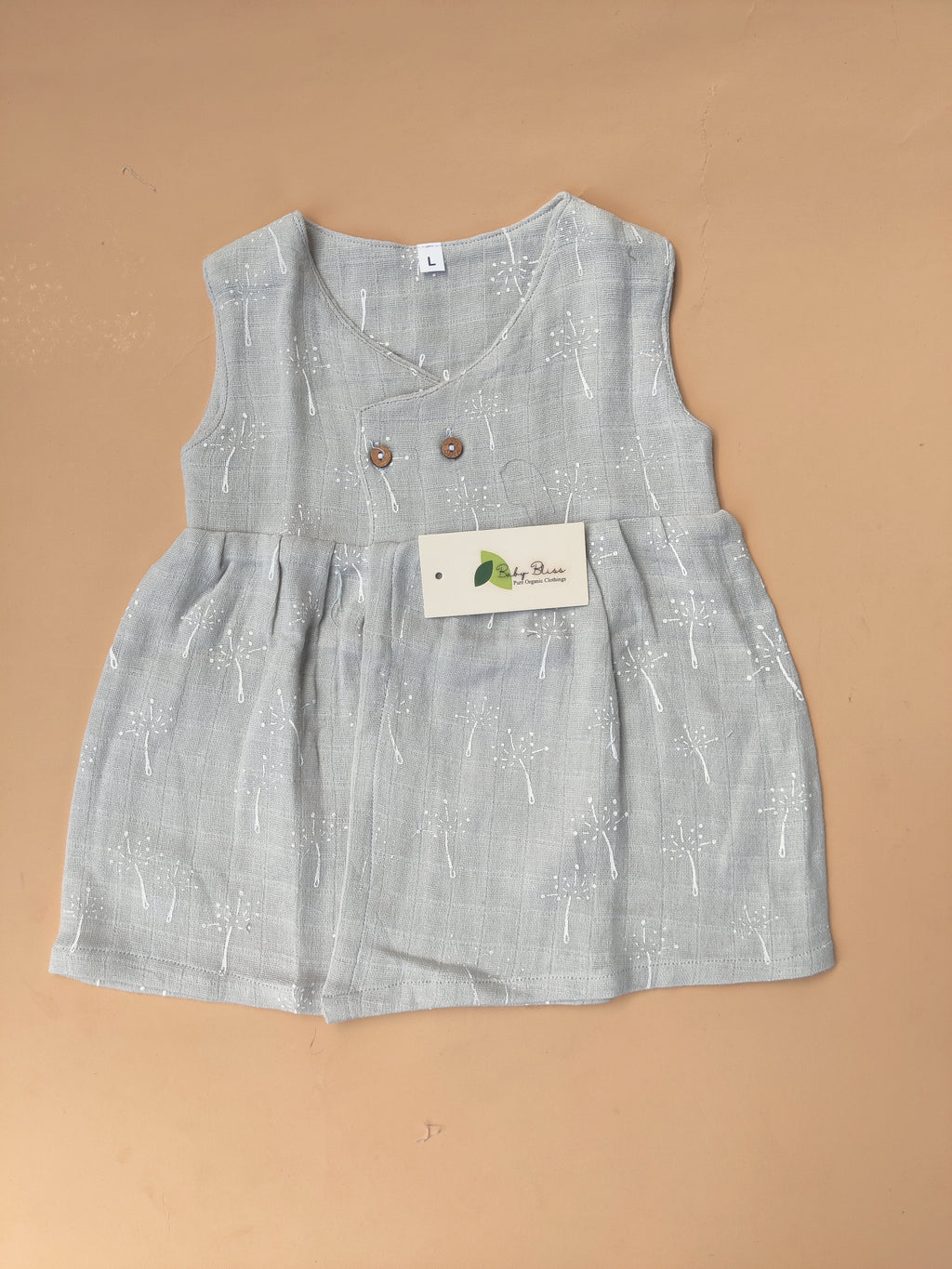 Muslin Sleeveless Cross Over Frocks