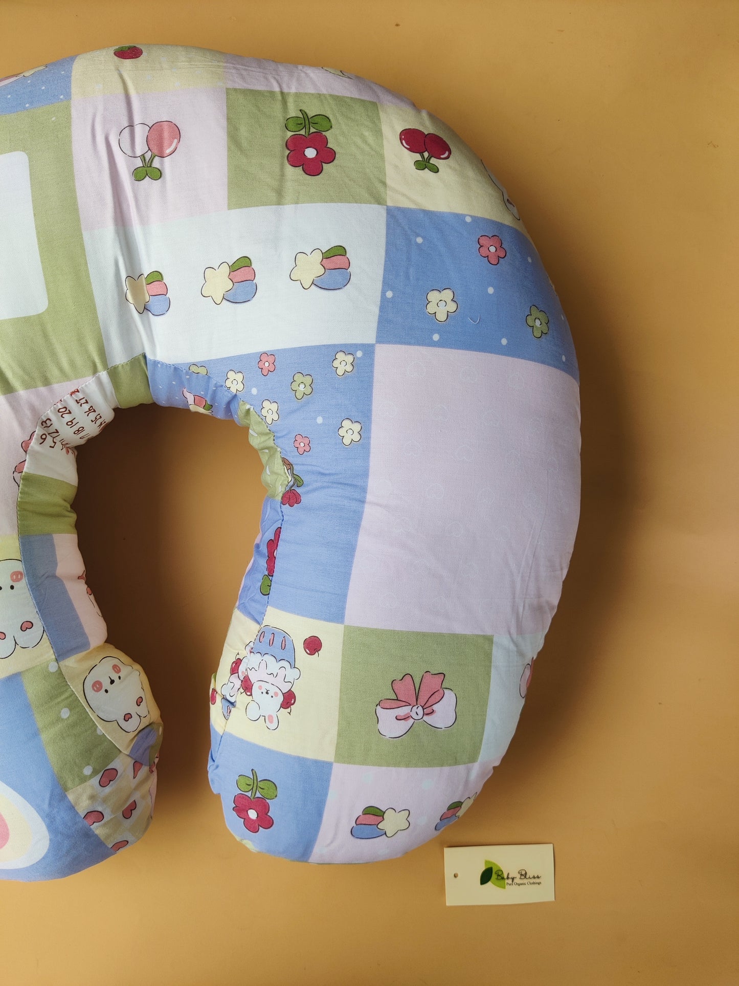 Muslin Feeding Pillow with Removable Washable Cover