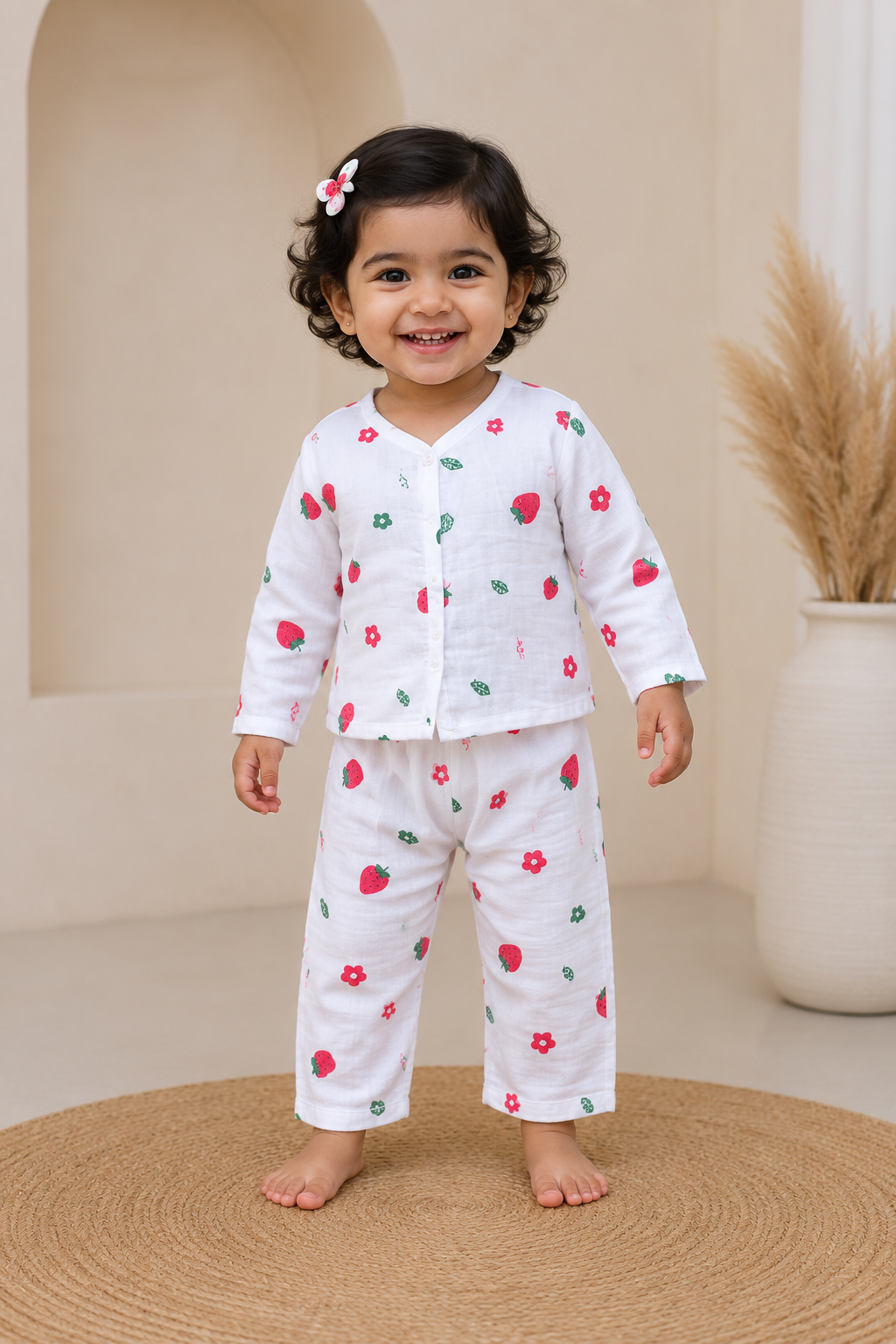 Muslin Sleepsuit with Diaper Allowance - Unisex