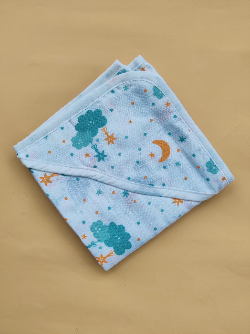 Premium Muslin Double Layered Hooded Towel