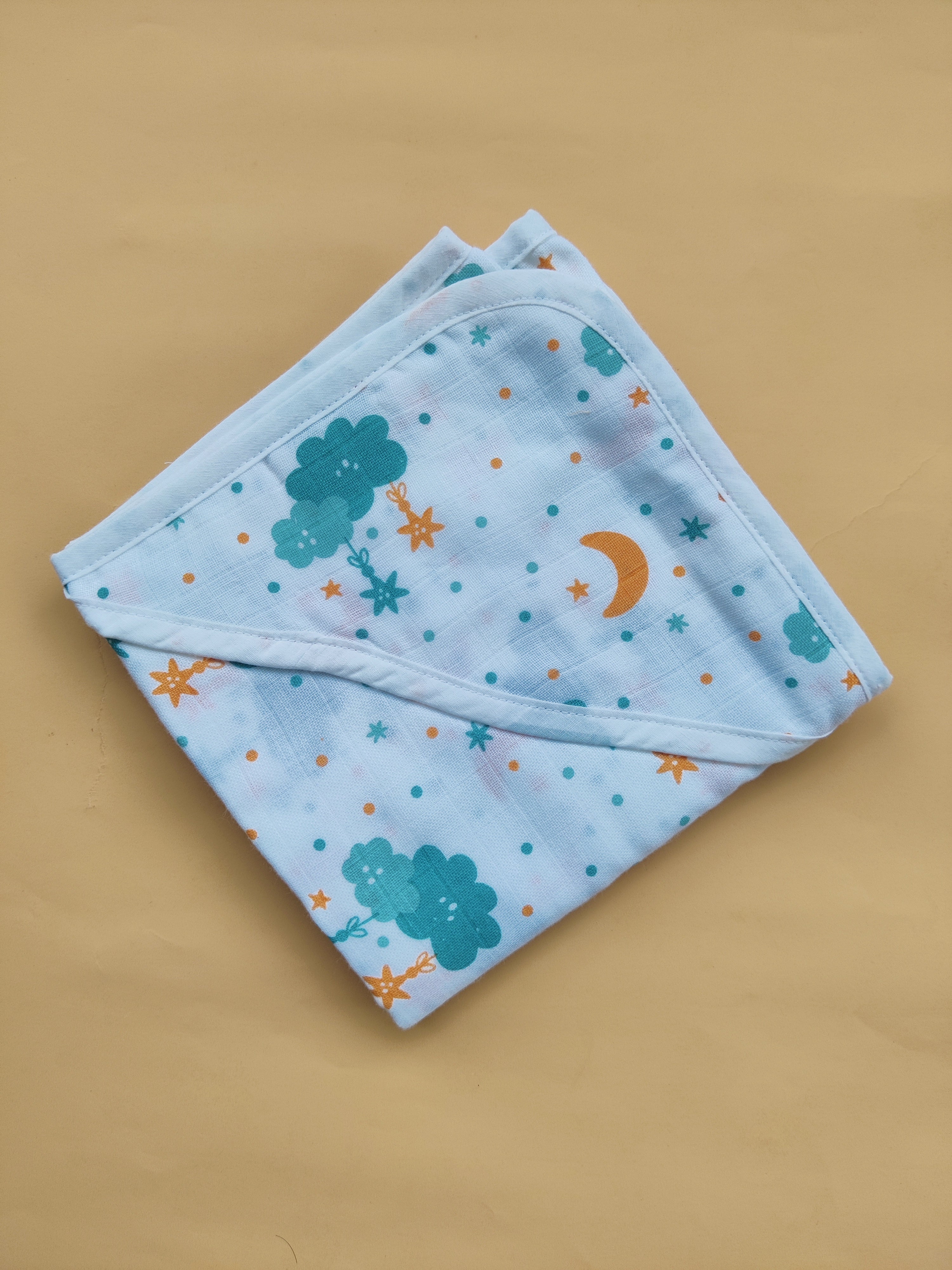 Premium Muslin Double Layered Hooded Towel