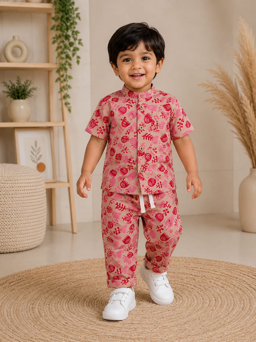 Branded Muslin Half Sleeve + Pant