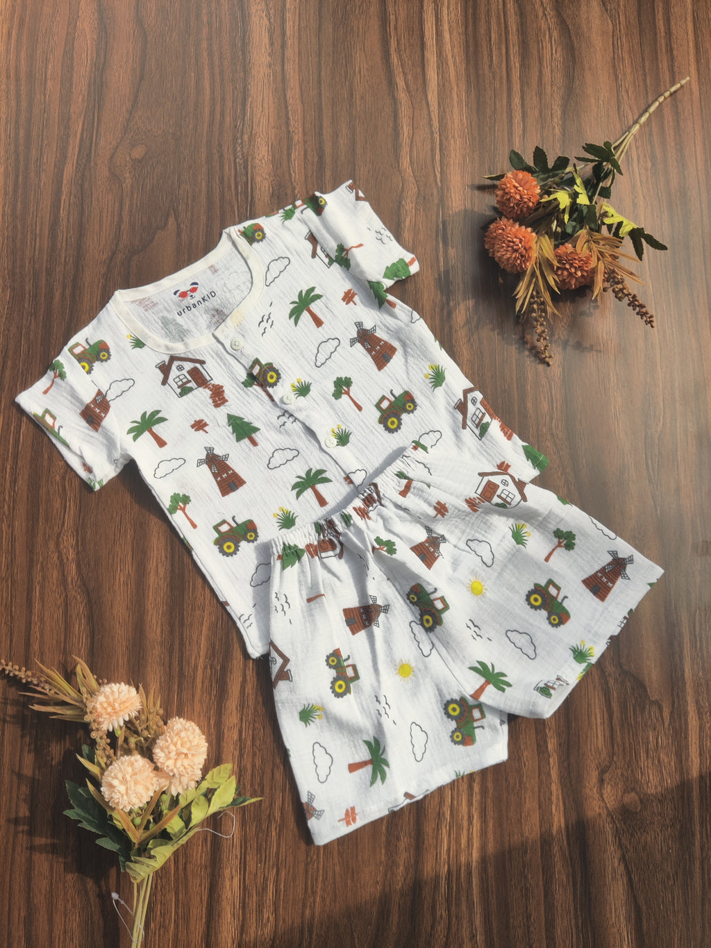 Crinkled Muslin Co-Ord ( 9 M - 18 months)