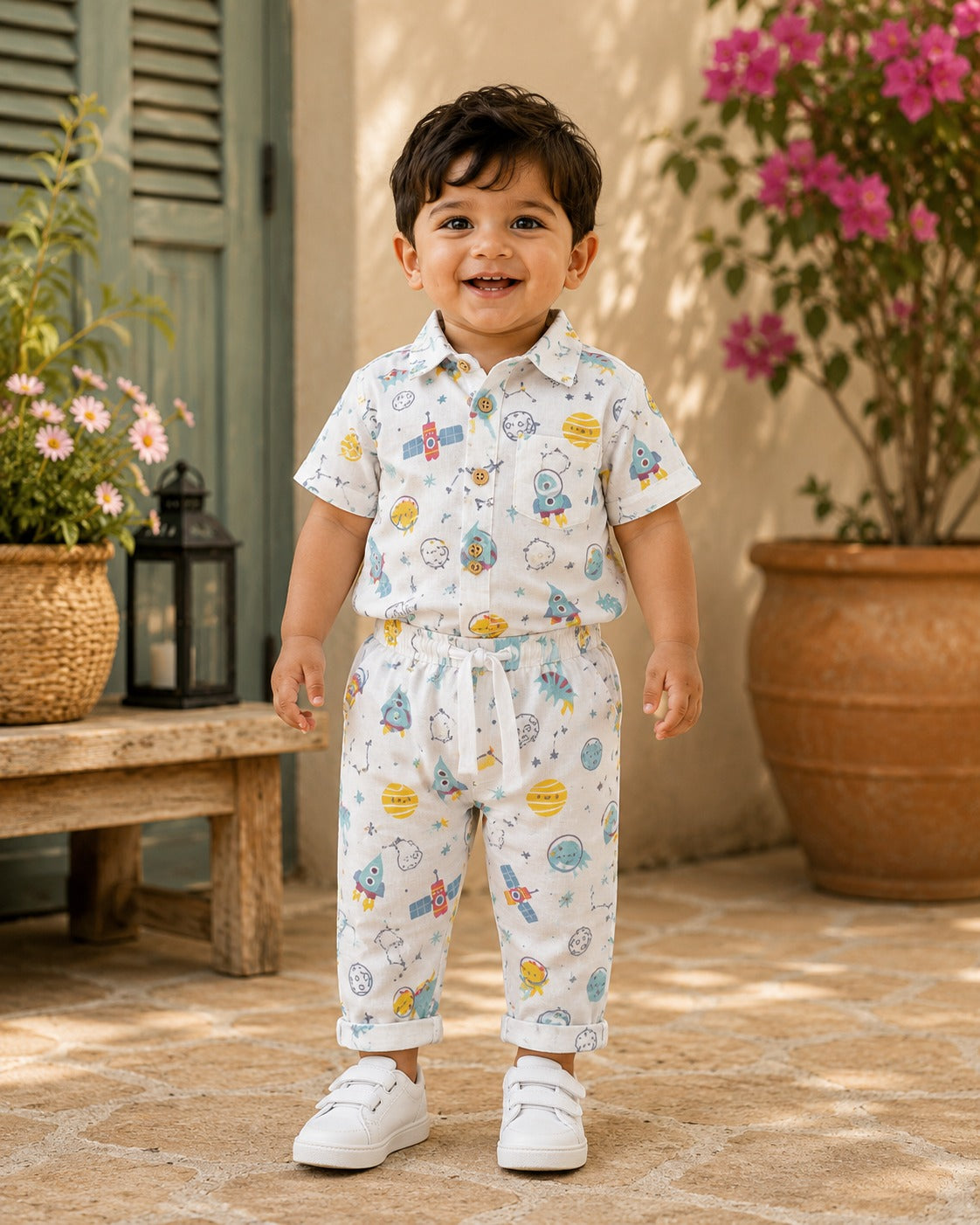 Branded Muslin Half Sleeve + Pant (0-2 Years)