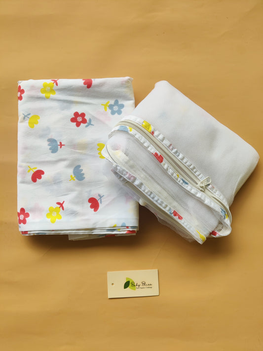 Cotton Cradle Cloth with Mosquito Net