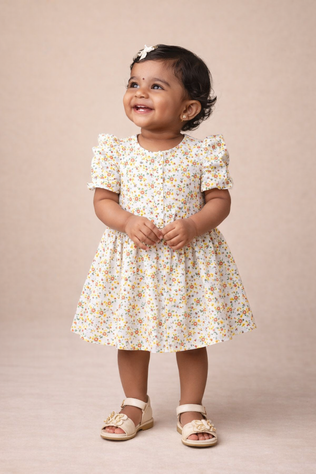 Front Open Muslin Frocks for Babies & Toddlers