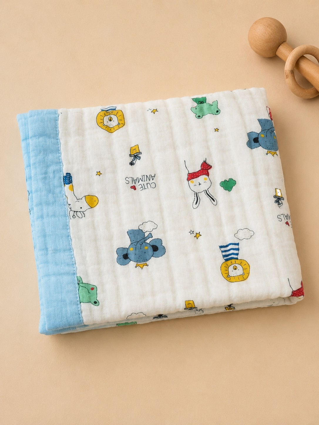 Crinkled Muslin Blankets - 6 Layered