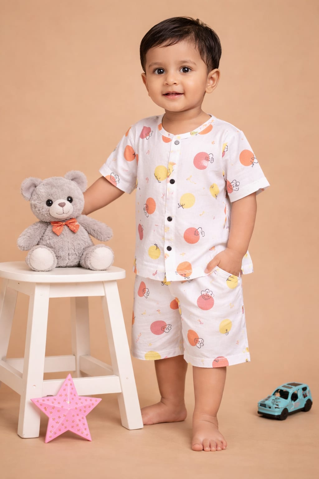 Muslin Half Sleeve Co-Ord (0-2 Yrs)